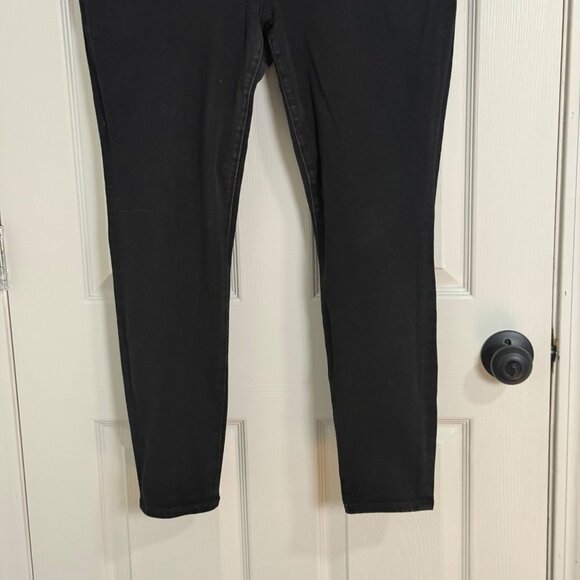 American Eagle Jeans Womens 18 Black Stretch Jegging Grunge Casual - Picture 6 of 16